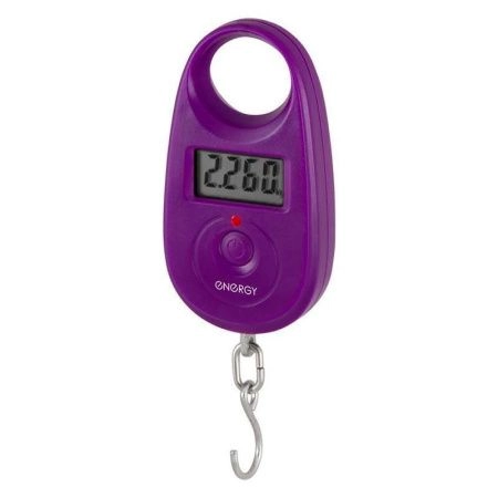 Весы безмен электронные пластик фиолетовый 25кг ENERGY BEZ-150 (96)