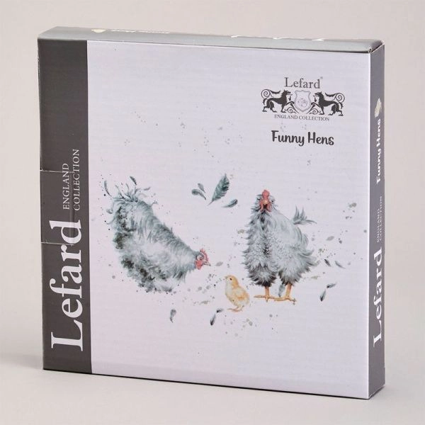 Блюдо на 6 яиц 18*18*2,5см керамика FUNNY HENS (36)