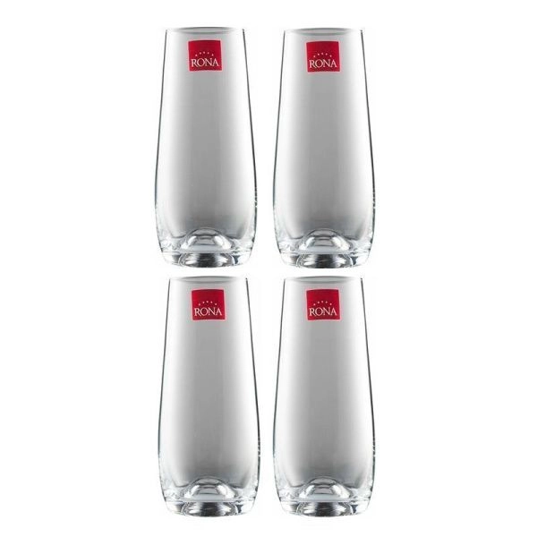 Стаканы набор 4шт 230мл стекло RONA DRINK MASTER (12)