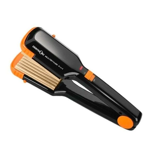 Выпрямитель для волос 35Вт Centek CT-2005 Black гофре, 4 насадки, LED индикатор, широкие пластины