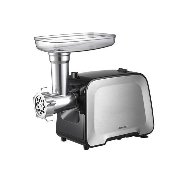 Мясорубка электрическая нерж.сталь Centek CT-1604 2200Вт 2 диска, 2 насадки, реверс (4)
