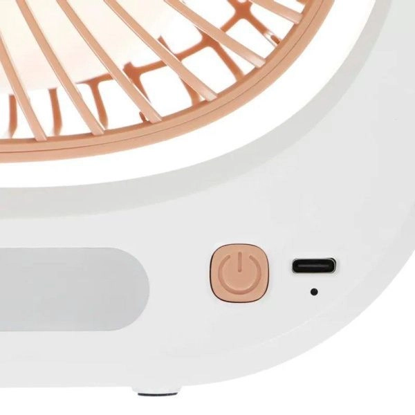 Вентилятор настол. беспроводной Centek CT-5041 5Вт d10 см 3 скор. USB-кабель Type-C LED подсве (40)