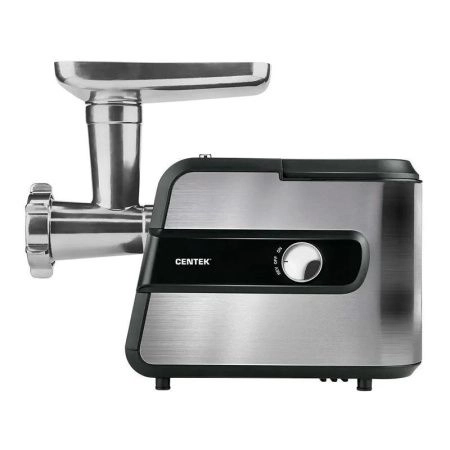 Мясорубка электрическая нерж.сталь Centek CT-1623 2200Вт 2 диска, 2 насадки, реверс (4)
