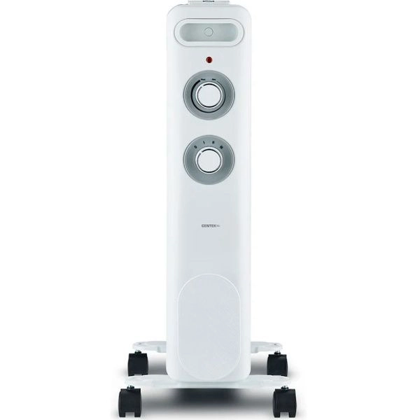 Обогреватель масляный Centek CT-6230-5 белый 1000Вт, 5 секций, пл.обогрева 15м.кв, 3 режима