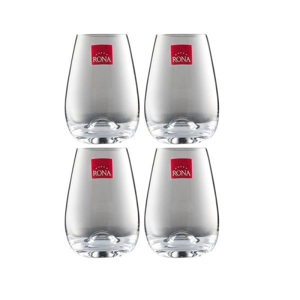 Стаканы набор 4шт 220мл стекло RONA DRINK MASTER (12)