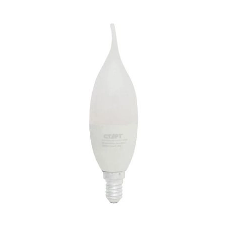 Лампа светодиодная стекло СТАРТ LEDFlame 7W-E14 (холодный белый свет) 65WS(10/100)