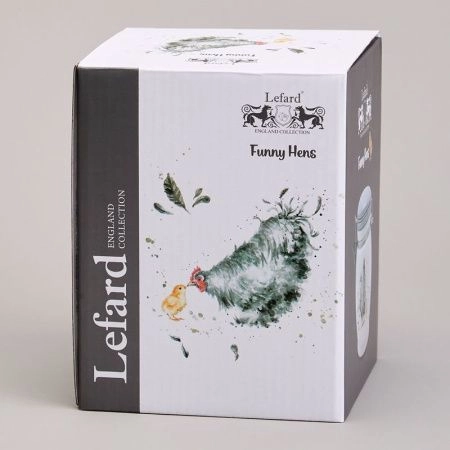 Банка для сыпучих продуктов 700мл 11,5*15см керамика FUNNY HENS (24)