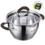 Кастрюля 5л нерж.сталь Linea Truffle со стекл.крышкой 24*13,5см (6)