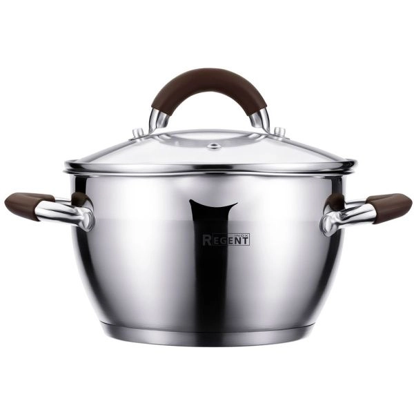 Кастрюля 5л нерж.сталь Linea Truffle со стекл.крышкой 24*13,5см (6)
