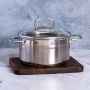 Кастрюля 3,5л нерж.сталь Orion со стекл.крышкой 20см ORN-CA3520G (4)