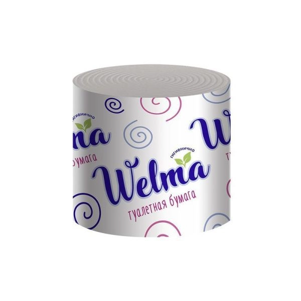 Бумага туалетная WELMA однослойная (40) ВЫВОД