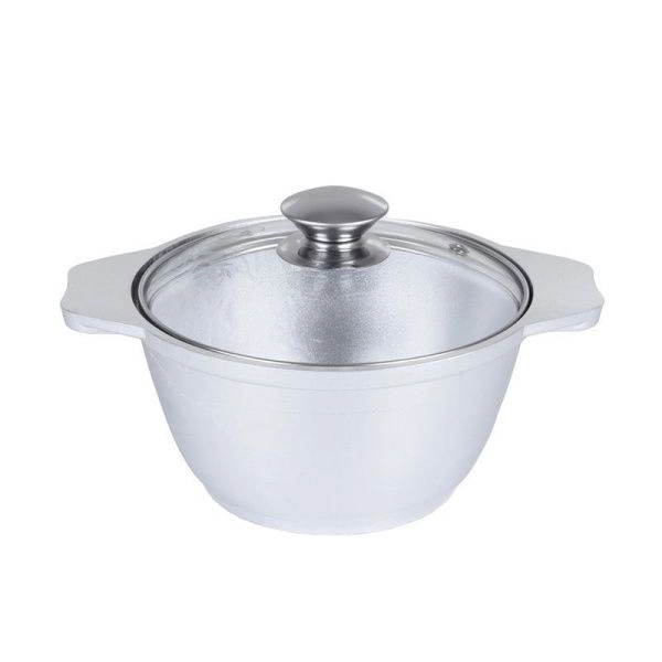 Кастрюля 1л алюминий стекл.крышка (3)