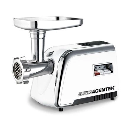 Мясорубка электрическая нерж.сталь Centek CT-1602 2000Вт нож, 2 диска, реверс(4)