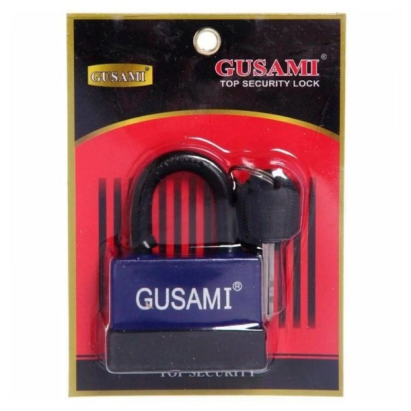 Замок навесной металл с защитой от влаги 55мм с заглушкой Gusami ST-20117 (72)