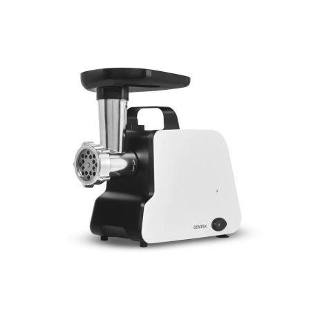 Мясорубка электрическая нерж.сталь Centek CT-1603 белая 2000Вт нож, 2 диска, реверс (4)