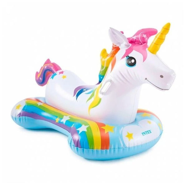 Игрушка-наездник надувная ПВХ Единорог 163*86см до 40кг, от 3 лет Intex (6)