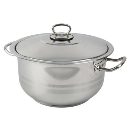 Кастрюля 12л 30*20см нерж.сталь ARIAN GASTRO мет.крышка все виды плит 9175.008 (2)