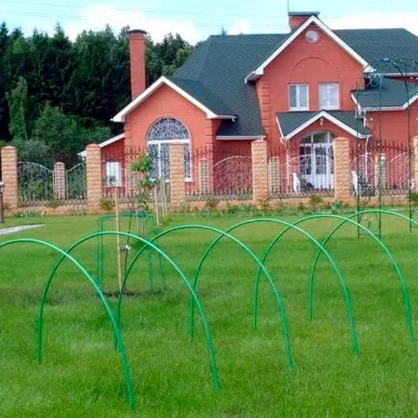 Набор дуг для парников металл 6шт. 2м 0,9*0,7м в ПВХ (1)
