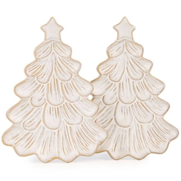 Блюдо набор 2шт 18,2*13,3*2см керамика Pine Cones (16)