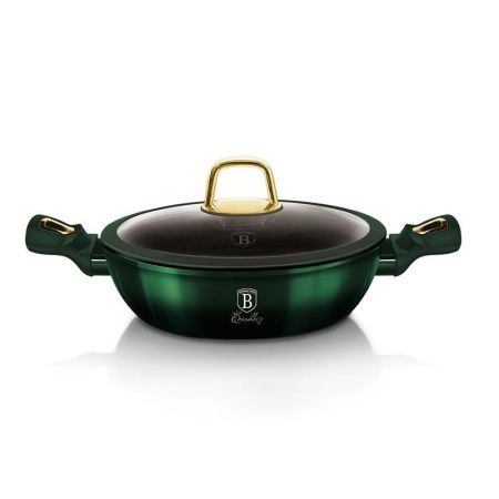 Жаровня 3,8л алюминий  Emerald Collection с крышкой 28см (6)