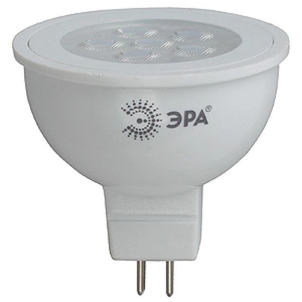 Лампа светодиодная стекло ЭРА LED smd MR16-8w-827-GU5.3 (тепл.свет) 60428