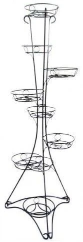 Стойка кованая на 9 цветков 172*60*61см металл КЛАССИКА черная 17-009 (1)
