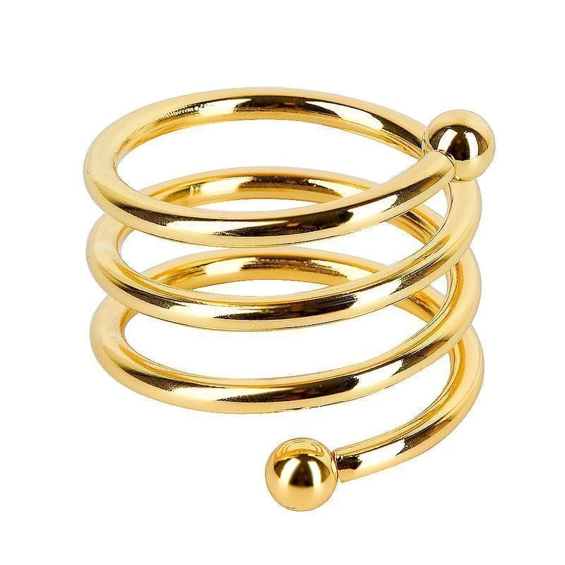 Кольцо для салфеток 4,5*4,5*4см металл Пружинка (12) ВЫВОД