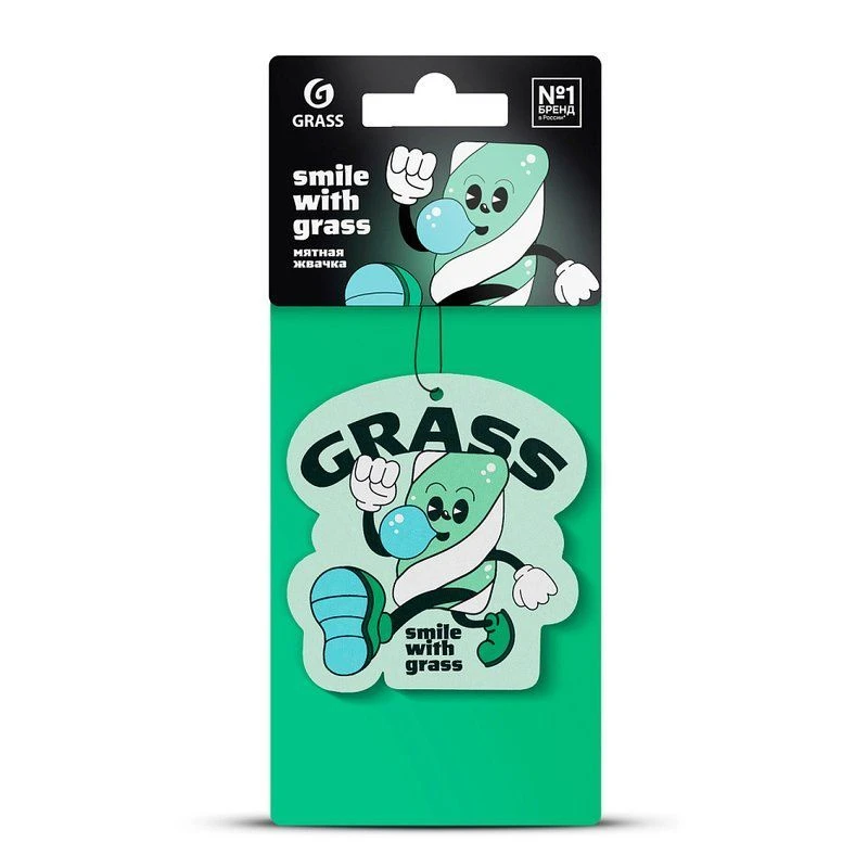 Ароматизатор картонный СМАЙЛ мятная жвачка (10)