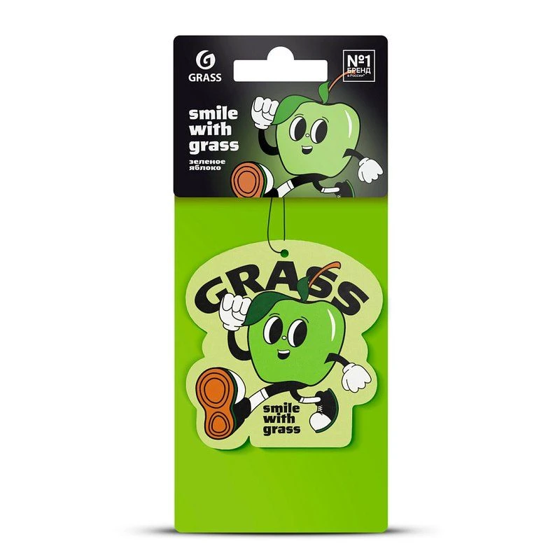 Ароматизатор картонный СМАЙЛ яблоко (10)