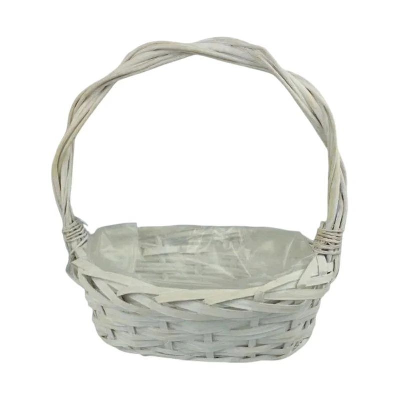 Корзина плетеная 23*18*9/25,5см ива кремовый