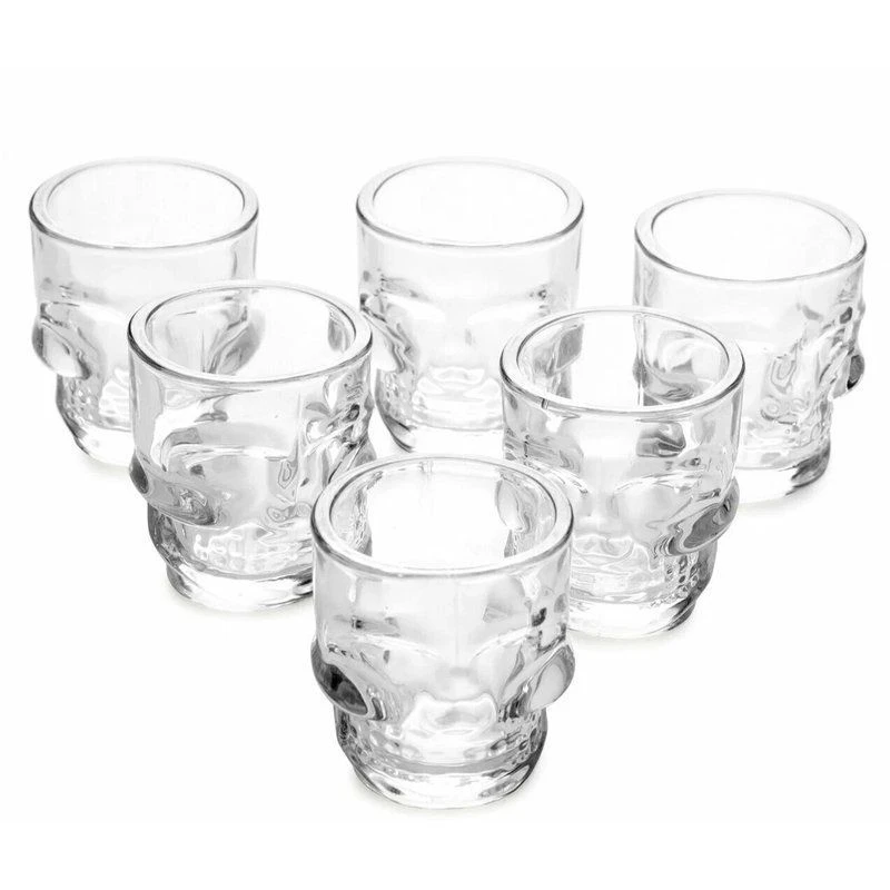 Стопки набор 6шт 50мл стекло ЧЕРЕП DTY-10 (24)