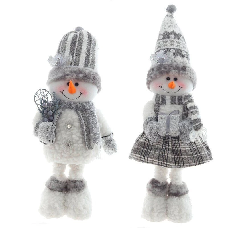 Игрушка мягкая Снеговик L18 W13 H73см 2в.