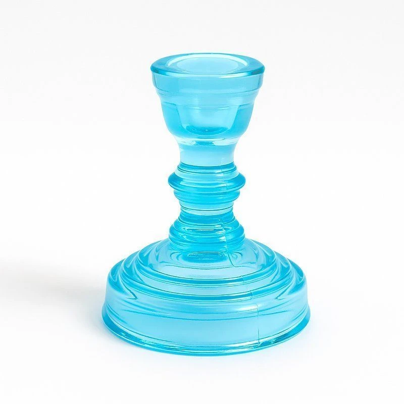 Подсвечник малый ГОЛУБОЙ 3900 141425 КРИСТОФФ-3