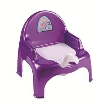 Горшок детский стульчик пластик ДУНЯ фиолетовый/фиол.перл. 11102 (15)
