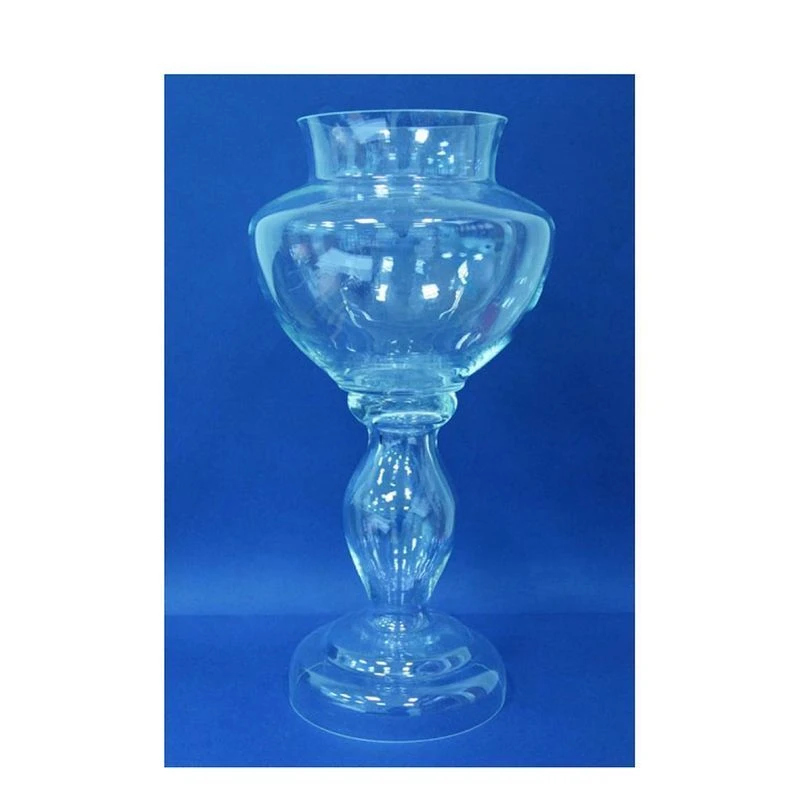 Ваза для цветов h60см стекло ТЕРЕЗА на ножке большая (1)