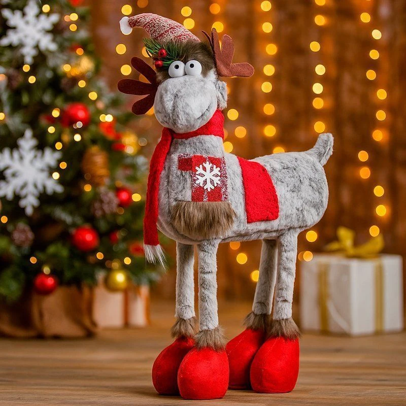 Фигурка новогодняя Олень текстиль 54/46*40*20см JC-14702/XA1305 (8)