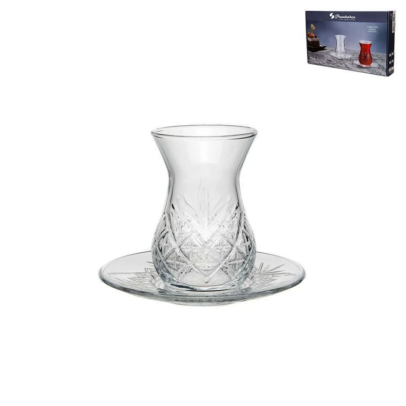 Чайный набор 12пр стекло ТАЙМЛЕСС на 6 персон 170мл (6)