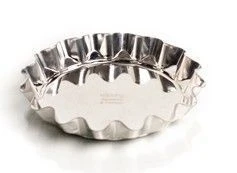 Форма для кекса 14,4*2,6см белая жесть вес 44г традиционная низкая КФ-11.000 (140)