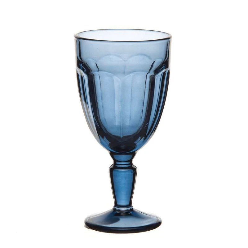Бокал 235мл стекло ЭНЖОЙ СИНИЙ (12)