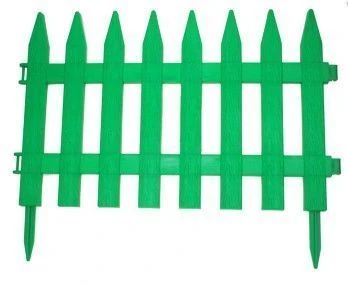 Заборчик садовый 3м высота-35см пластик зеленый (10)
