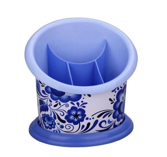 Подставка для столовых приборов 16*13см пластик Флорель (20)