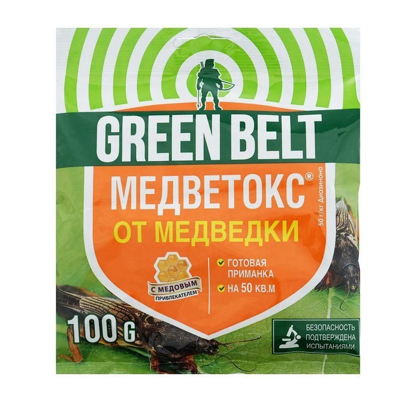 Медветокс 100г гранулы от медведки и муравьев GREEN BELT (50)