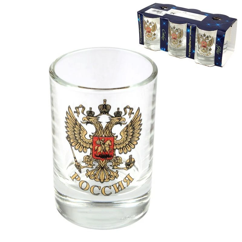 Стопки набор 6шт 50мл стекло ГЕРБ