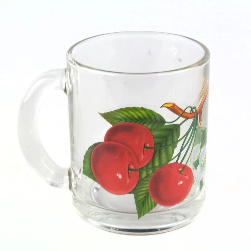 Кружка 320мл стекло ФРУКТЫ (24)