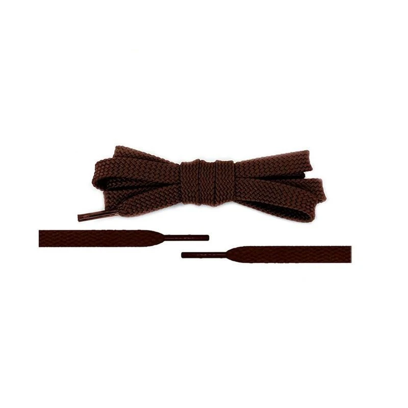 Шнурки плоские 120см d10мм (пара) коричневые (250)