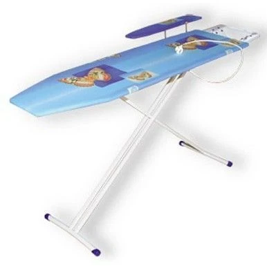 Доска гладильная 112,5*34,5см фанера НИКА 3+ подст.под утюг, подрукав,  удл, полка д/б (1)