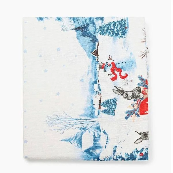 Скатерть кухонная 145*220см рогожка Sonnet рис. Праздник