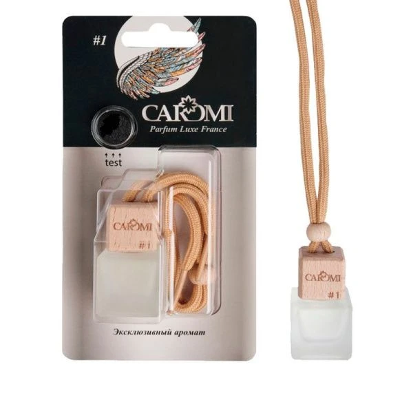 Ароматизатор подвесной CAROMI #01 деревянный бочонок 6мл по мотивам Paco Rabanne Invictus Original 1