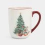 Кружка 540мл керамика красная Лошадка у елки Festival ANLAF-FDH-0303-12