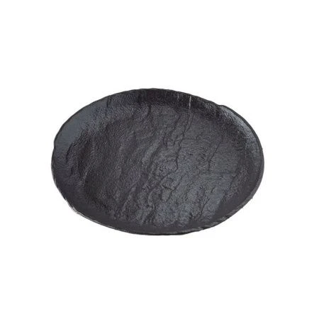 Тарелка мелкая 28см фарфор Slatestone черный круглая WL-661127/A (3/18)
